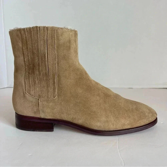 Crew sherpa lined chelsea suede boot 7.0 - Picture 1 of 12